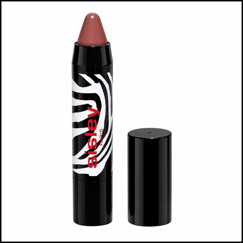 Sisley Paris Phyto-Lip Twist 24 Rosy Nude Tinted Lip Balm 0.03oz Zebra Print